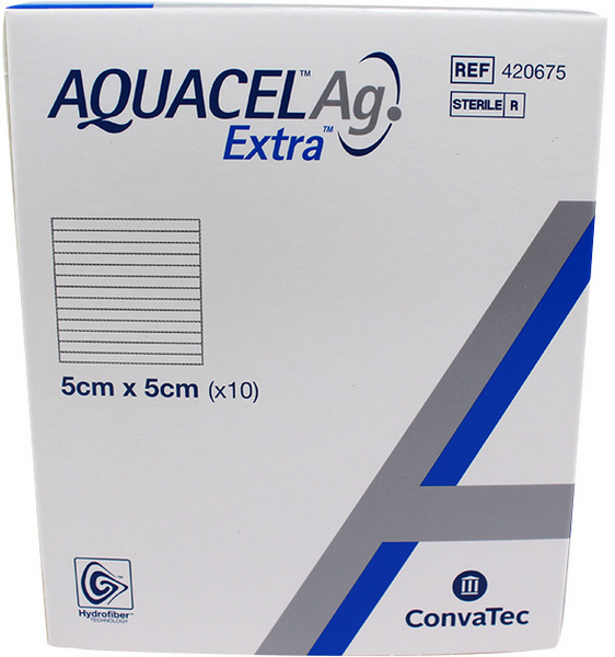 Aquacel Ag Extra Kompresse mit Verstärkungsfasern