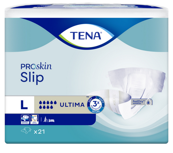 TENA Slip Ultima ConfioAir Large Windelhosen, Hüfte 92 - 144 cm, grau, - Webstar - Hygiene- und Verbrauchsartikel - Medizin- und Pflegeprodukte - Kiosk- und Shopartikel - Fun Food Service - Schweiz - Articles d’hygiène et consommables - Produits médicaux et de soins - Produits de kiosque et de magasin - Fun Food Service - Suisse