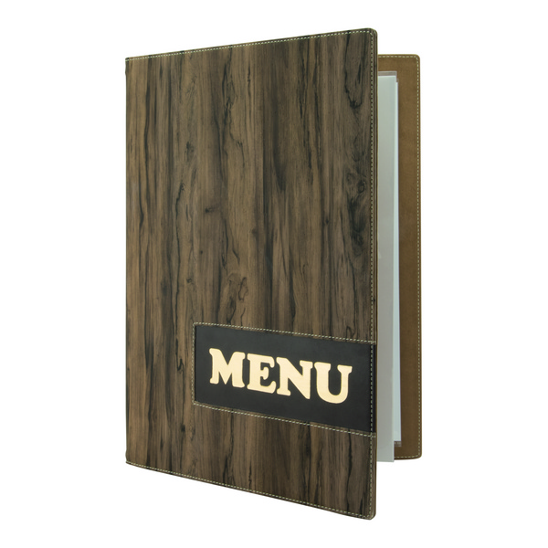 Wood Speisekarte A4