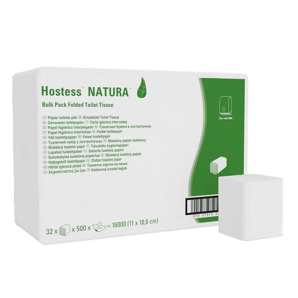 Toilettenpapier Einzelblatt Hostess Natura Kimberly-Clark