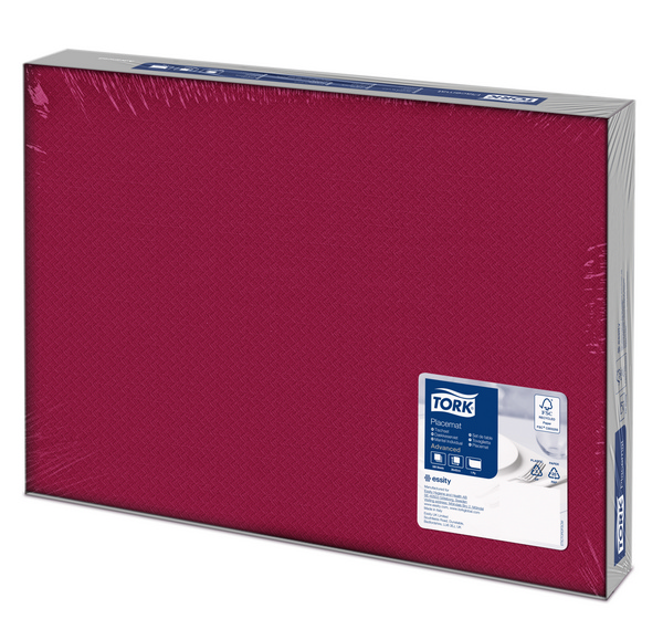 Tork Advanced Tischset 42 × 30 cm, 1-lagig, bordeaux - Webstar - Hygiene- und Verbrauchsartikel - Medizin- und Pflegeprodukte - Kiosk- und Shopartikel - Fun Food Service - Schweiz - Articles d’hygiène et consommables - Produits médicaux et de soins - Produits de kiosque et de magasin - Fun Food Service - Suisse