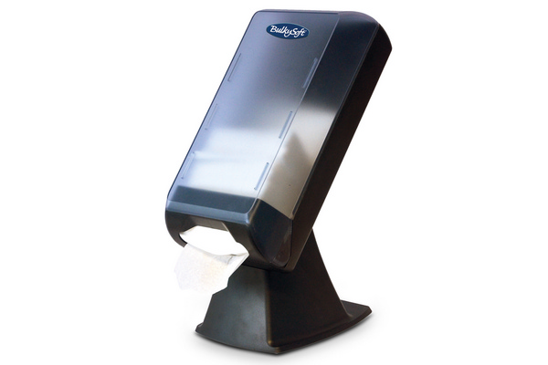Bulkysoft System One Serviettenspender ABS Kunststoff, H: 445 B: 200 T: 310 mm, transparent / grau - Webstar - Hygiene- und Verbrauchsartikel - Medizin- und Pflegeprodukte - Kiosk- und Shopartikel - Fun Food Service - Schweiz - Articles d’hygiène et consommables - Produits médicaux et de soins - Produits de kiosque et de magasin - Fun Food Service - Suisse