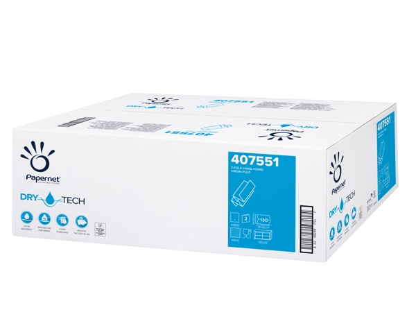Papernet Handtuch DryTech Z-Falzung, Zellstoff, 2-lagig, weiss, 24 × 20,3 cm, Tiefe gefaltet 8 cm, 130 Blatt - Webstar - Hygiene- und Verbrauchsartikel - Medizin- und Pflegeprodukte - Kiosk- und Shopartikel - Fun Food Service - Schweiz - Articles d’hygiène et consommables - Produits médicaux et de soins - Produits de kiosque et de magasin - Fun Food Service - Suisse