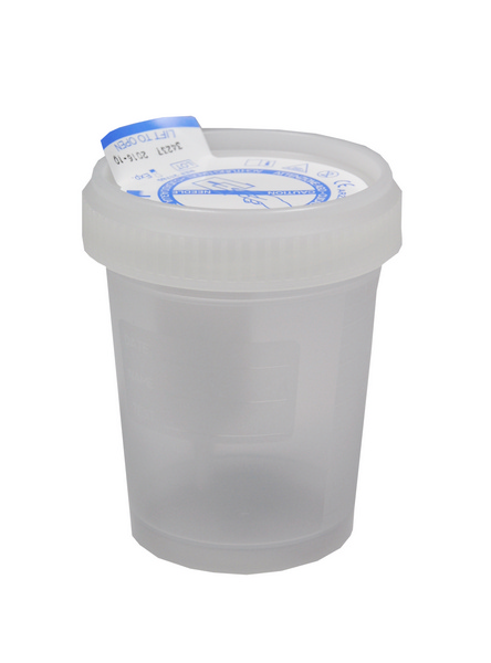 Urinprobenbecher mit integriertem Transfersystem