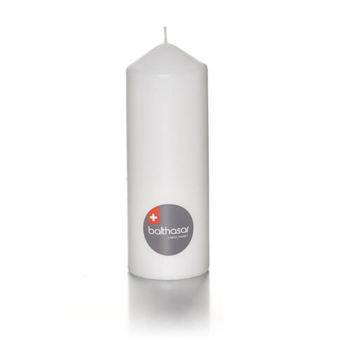 Stumpenkerzen weiss 70 × 200 mm, Brenndauer ca. 90 Stunden - Webstar - Hygiene- und Verbrauchsartikel - Medizin- und Pflegeprodukte - Articles d’hygiène et consommables - Produits médicaux et de soins