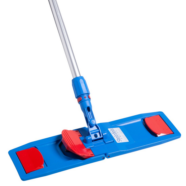 Flachmoppklapphalter 45 cm, mit Alustiel 140 cm - Webstar - Hygiene- und Verbrauchsartikel - Medizin- und Pflegeprodukte - Kiosk- und Shopartikel - Fun Food Service - Schweiz - Articles d’hygiène et consommables - Produits médicaux et de soins - Produits de kiosque et de magasin - Fun Food Service - Suisse