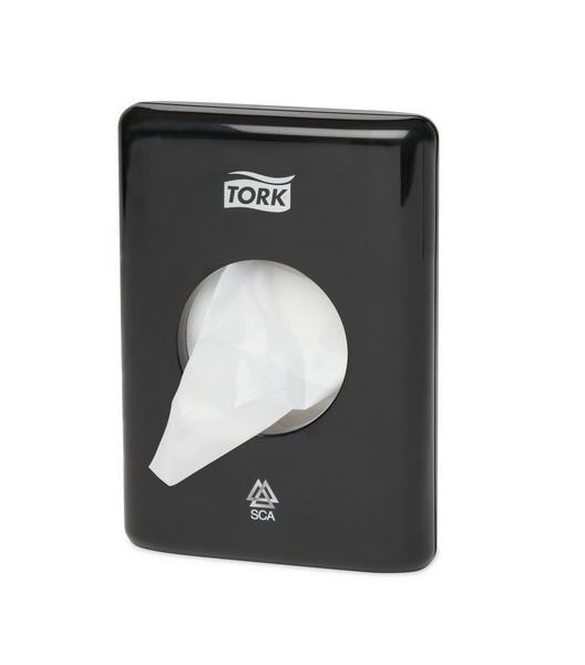 Tork Hygienebeutelspender – B5 System Kunststoff, 14 × 10 × 3,6 cm, schwarz - Webstar - Hygiene- und Verbrauchsartikel - Medizin- und Pflegeprodukte - Kiosk- und Shopartikel - Fun Food Service - Schweiz - Articles d’hygiène et consommables - Produits médicaux et de soins - Produits de kiosque et de magasin - Fun Food Service - Suisse