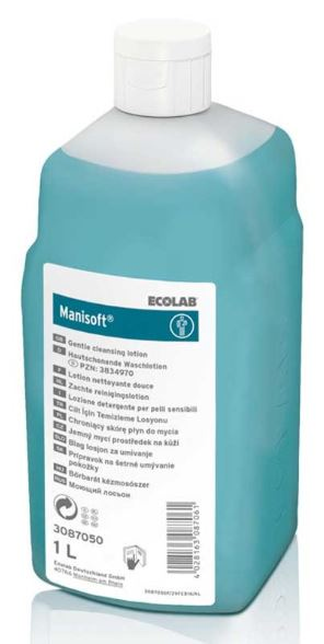 Manisoft Waschlotion parfümiert, blau, flüssig, pH: 4,5 - 5,5, 12 × 1 Liter - Webstar - Hygiene- und Verbrauchsartikel - Medizin- und Pflegeprodukte - Kiosk- und Shopartikel - Fun Food Service - Schweiz - Articles d’hygiène et consommables - Produits médicaux et de soins - Produits de kiosque et de magasin - Fun Food Service - Suisse