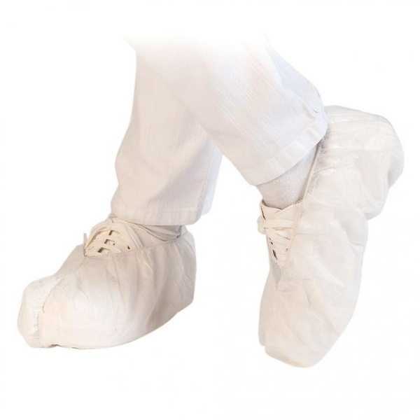Überschuhe MED PP-Vliessstoff weiss, 40g/m2 40cm, rutschhemmend