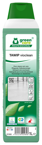 TAWIP Vioclean Bodenreiniger süsslicher Duft, grün, flüssig, pH: 7,9, umweltschonend, biologisch abbaubar, 10 × 1 Liter, Konzentrat - Webstar - Hygiene- und Verbrauchsartikel - Medizin- und Pflegeprodukte - Kiosk- und Shopartikel - Fun Food Service - Schweiz - Articles d’hygiène et consommables - Produits médicaux et de soins - Produits de kiosque et de magasin - Fun Food Service - Suisse