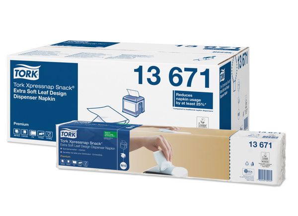 Tork Xpressnap Snack Extrasoft Spenderservietten – N10 Premium System