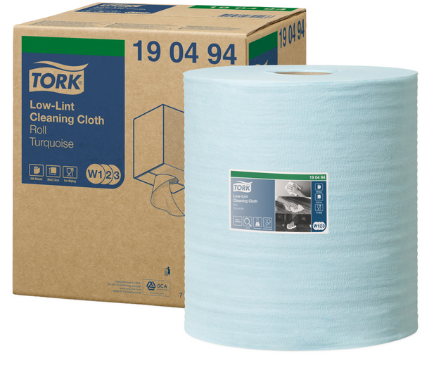 Tork Premium fusselarme Reinigungstücher 190 - Kombirolle im Karton - W1 / W2 / W3 System