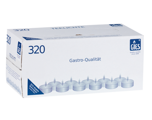 Premium Teelichter Profi-Line mit Alu-Hülse, mit grünem Docht, 20 × 38 mm, Brenndauer ca. 6 Stunden - Webstar - Hygiene- und Verbrauchsartikel - Medizin- und Pflegeprodukte - Kiosk- und Shopartikel - Fun Food Service - Schweiz - Articles d’hygiène et consommables - Produits médicaux et de soins - Produits de kiosque et de magasin - Fun Food Service - Suisse