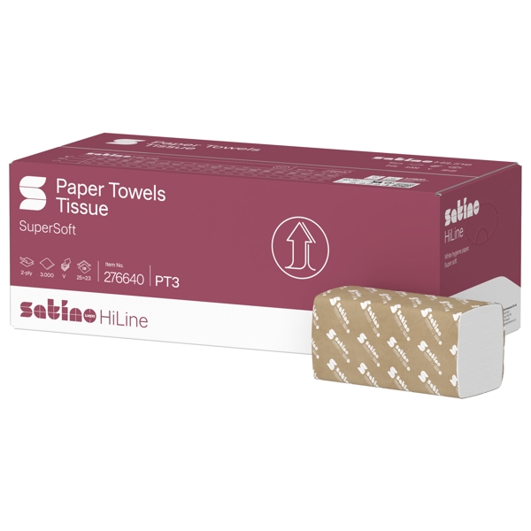 Satino Prestige Handtuch V-Falzung, Zellstoff, 2-lagig, hochweiss, 25 × 23 cm, Tiefe gefaltet 11,5 cm, 150 Blatt - Webstar - Hygiene- und Verbrauchsartikel - Medizin- und Pflegeprodukte - Kiosk- und Shopartikel - Fun Food Service - Schweiz - Articles d’hygiène et consommables - Produits médicaux et de soins - Produits de kiosque et de magasin - Fun Food Service - Suisse