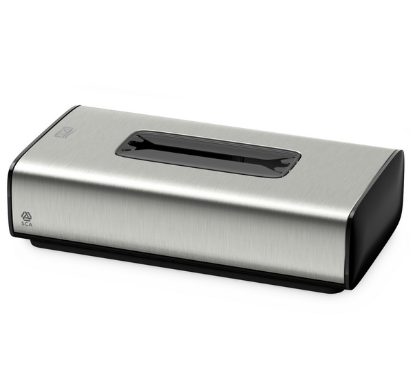 Tork Kosmetiktuchspender – F1 System gebürsteter Edelstahl, H: 67 B: 256 T: 136 mm, Standmodell - Webstar - Hygiene- und Verbrauchsartikel - Medizin- und Pflegeprodukte - Kiosk- und Shopartikel - Fun Food Service - Schweiz - Articles d’hygiène et consommables - Produits médicaux et de soins - Produits de kiosque et de magasin - Fun Food Service - Suisse