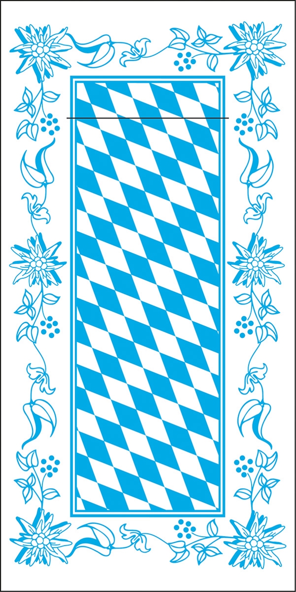 Mank Pocket-Napkins Linclass-Premium 40 x 40 cm, 1/8 Falzung Bayern - Webstar - Hygiene- und Verbrauchsartikel - Medizin- und Pflegeprodukte - Articles d’hygiène et consommables - Produits médicaux et de soins