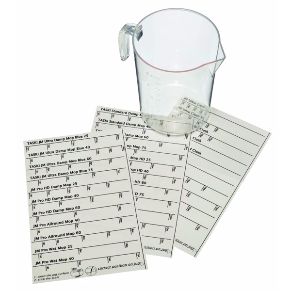 TASKI Kleber Etiketten Set für Messbecher