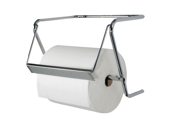 Bulkysoft Wandspender für Papierwischtücher Maxi Edelstahl / chrom, H: 38 B: 32 T: 24 cm, für Rollenbreite max. 320 mm, silber - Webstar - Hygiene- und Verbrauchsartikel - Medizin- und Pflegeprodukte - Kiosk- und Shopartikel - Fun Food Service - Schweiz - Articles d’hygiène et consommables - Produits médicaux et de soins - Produits de kiosque et de magasin - Fun Food Service - Suisse