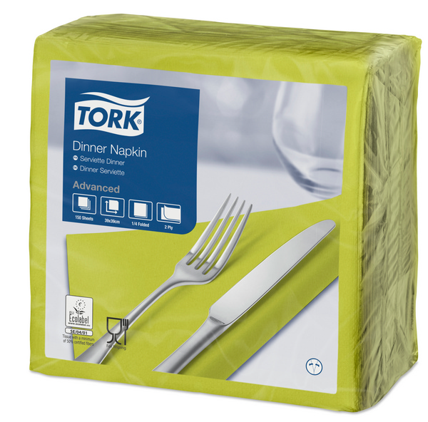 Servietten Tork Advanced 39 x 39 cm, 2-lagig, 1/4 Falzung, limone - Webstar - Hygiene- und Verbrauchsartikel - Medizin- und Pflegeprodukte - Kiosk- und Shopartikel - Fun Food Service - Schweiz - Articles d’hygiène et consommables - Produits médicaux et de soins - Produits de kiosque et de magasin - Fun Food Service - Suisse