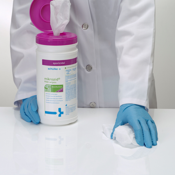 mikrozid PAA wipes sporozide
