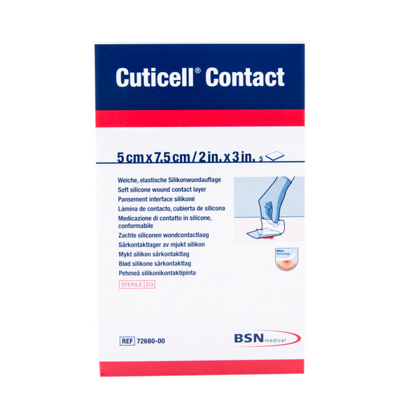 CUTICELL Contact Silikonwundauflage 5 x 7,5 cm - Webstar - Hygiene- und Verbrauchsartikel - Medizin- und Pflegeprodukte - Kiosk- und Shopartikel - Fun Food Service - Schweiz - Articles d’hygiène et consommables - Produits médicaux et de soins - Produits de kiosque et de magasin - Fun Food Service - Suisse