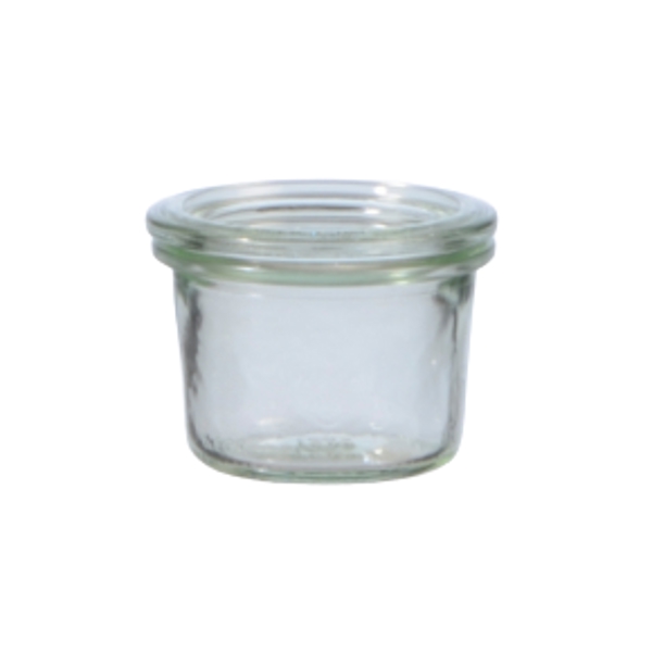 Weck-Sturzglas mini mit Deckel und Einleger 80 ml - Webstar - Hygiene- und Verbrauchsartikel - Medizin- und Pflegeprodukte - Articles d’hygiène et consommables - Produits médicaux et de soins