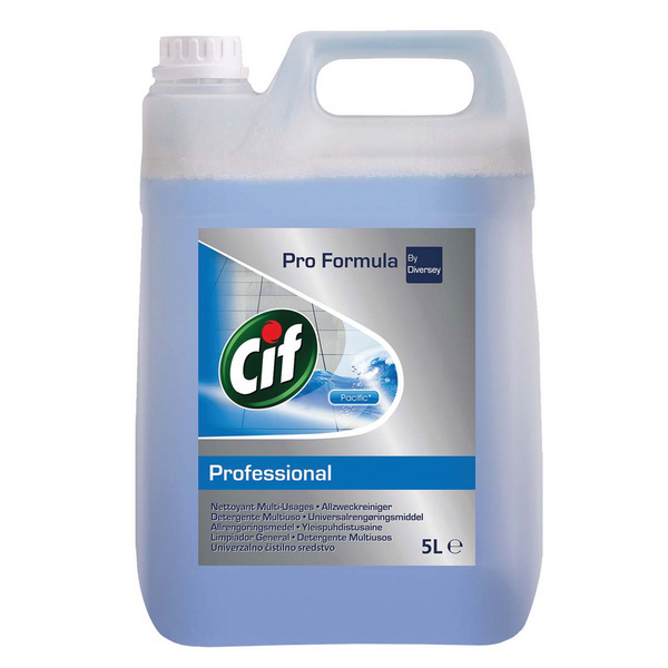 Cif Professional Pacific Allzweckreiniger Meeresfrische-Duft, blau, flüssig, pH: 7, 5 Liter, Konzentrat - Webstar - Hygiene- und Verbrauchsartikel - Medizin- und Pflegeprodukte - Kiosk- und Shopartikel - Fun Food Service - Schweiz - Articles d’hygiène et consommables - Produits médicaux et de soins - Produits de kiosque et de magasin - Fun Food Service - Suisse