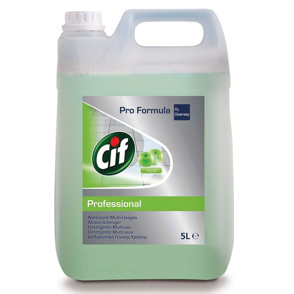 Cif Professional Apple Allzweckreiniger Apfelduft, grün, flüssig, pH: 7, 5 Liter, Konzentrat - Webstar - Hygiene- und Verbrauchsartikel - Medizin- und Pflegeprodukte - Kiosk- und Shopartikel - Fun Food Service - Schweiz - Articles d’hygiène et consommables - Produits médicaux et de soins - Produits de kiosque et de magasin - Fun Food Service - Suisse