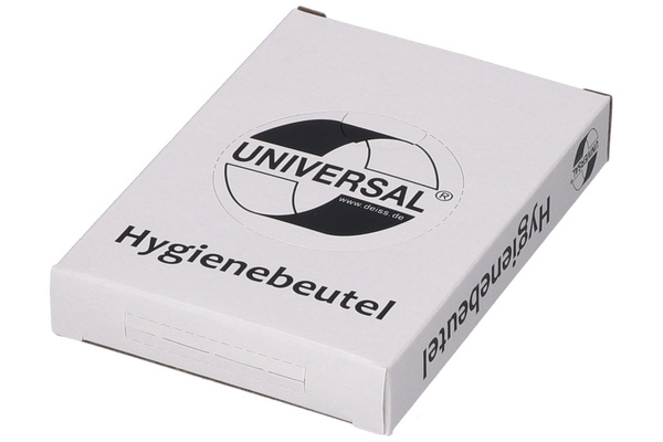 Hygienebeutel Universal 80 + 70 × 250 mm, 0,012 mm, Packung à 30 Beutel, weiss - Webstar - Hygiene- und Verbrauchsartikel - Medizin- und Pflegeprodukte - Kiosk- und Shopartikel - Fun Food Service - Schweiz - Articles d’hygiène et consommables - Produits médicaux et de soins - Produits de kiosque et de magasin - Fun Food Service - Suisse