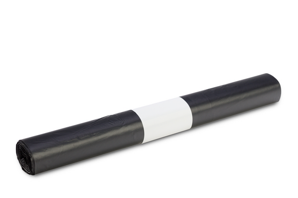 Kehrichtsäcke Light mit Verschlussband 110 Liter, HD/LLD-PE, schwarz, 355 / 345 × 1100 mm, 0,022mm, Rolle à 10 Säcke - Webstar - Hygiene- und Verbrauchsartikel - Medizin- und Pflegeprodukte - Kiosk- und Shopartikel - Fun Food Service - Schweiz - Articles d’hygiène et consommables - Produits médicaux et de soins - Produits de kiosque et de magasin - Fun Food Service - Suisse