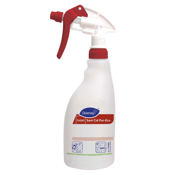 TASKI Sani Cid Pur-Eco Schaumsprühflasche leer, 500 ml - Webstar - Hygiene- und Verbrauchsartikel - Medizin- und Pflegeprodukte - Kiosk- und Shopartikel - Fun Food Service - Schweiz - Articles d’hygiène et consommables - Produits médicaux et de soins - Produits de kiosque et de magasin - Fun Food Service - Suisse