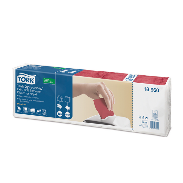 Tork Xpressnap Extra Soft Spenderservietten – N4 System 21,3 × 16,5 cm, 2-lagig, bordeaux - Webstar - Hygiene- und Verbrauchsartikel - Medizin- und Pflegeprodukte - Kiosk- und Shopartikel - Fun Food Service - Schweiz - Articles d’hygiène et consommables - Produits médicaux et de soins - Produits de kiosque et de magasin - Fun Food Service - Suisse