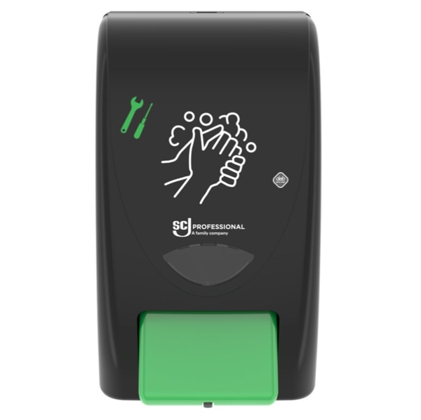 Spender D 2 Liter, Hautreinigung stark weiss / grün, 290 x 163 x 145 mm, 2 Liter Kartusche - Webstar - Hygiene- und Verbrauchsartikel - Medizin- und Pflegeprodukte - Kiosk- und Shopartikel - Fun Food Service - Schweiz - Articles d’hygiène et consommables - Produits médicaux et de soins - Produits de kiosque et de magasin - Fun Food Service - Suisse