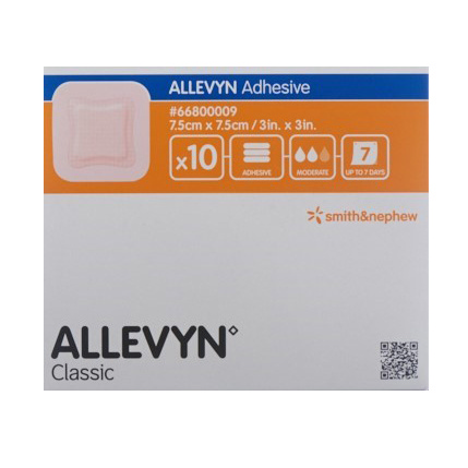 Allevyn Adhesive Wundverband 7,5 x 7,5 cm - Webstar - Hygiene- und Verbrauchsartikel - Medizin- und Pflegeprodukte - Kiosk- und Shopartikel - Fun Food Service - Schweiz - Articles d’hygiène et consommables - Produits médicaux et de soins - Produits de kiosque et de magasin - Fun Food Service - Suisse