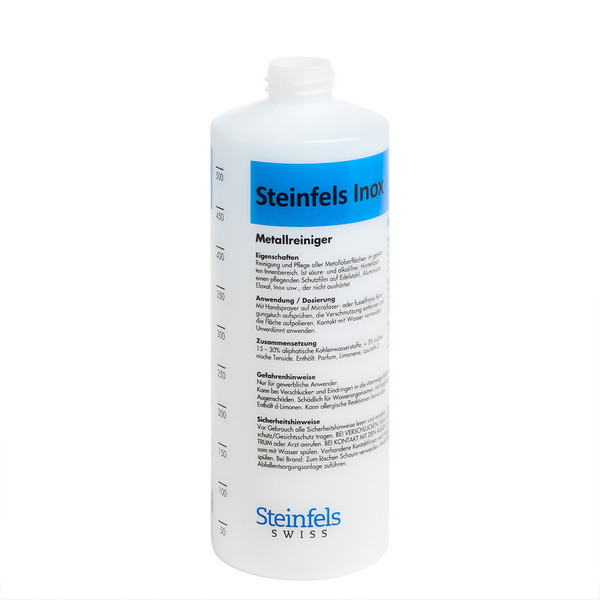 Sprühflasche Steinfels Inox T2 leer, transparent, 500 ml, ohne Sprühkopf - Webstar - Hygiene- und Verbrauchsartikel - Medizin- und Pflegeprodukte - Kiosk- und Shopartikel - Fun Food Service - Schweiz - Articles d’hygiène et consommables - Produits médicaux et de soins - Produits de kiosque et de magasin - Fun Food Service - Suisse