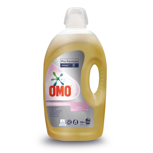 OMO Professional Color Vollwaschmittel parfümfrei, hell-gelb, farbstofffrei, flüssig, pH: 8, 5 Liter - Webstar - Hygiene- und Verbrauchsartikel - Medizin- und Pflegeprodukte - Kiosk- und Shopartikel - Fun Food Service - Schweiz - Articles d’hygiène et consommables - Produits médicaux et de soins - Produits de kiosque et de magasin - Fun Food Service - Suisse