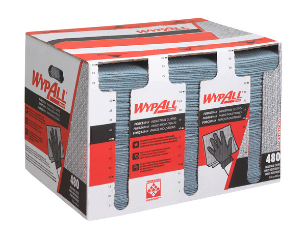 Kimberly-Clark Reinigungstücher Wypall ForceMax 1 Zellstoff / Synthetikfaser, 1-lagig, gefaltet, 34,5 × 33,5 cm, grau - Webstar - Hygiene- und Verbrauchsartikel - Medizin- und Pflegeprodukte - Kiosk- und Shopartikel - Fun Food Service - Schweiz - Articles d’hygiène et consommables - Produits médicaux et de soins - Produits de kiosque et de magasin - Fun Food Service - Suisse