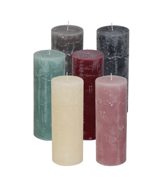 Rustik-Stumpenkerzen