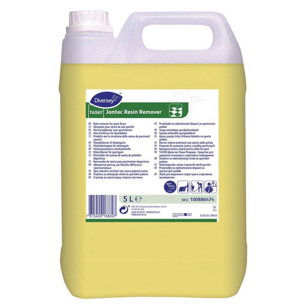 TASKI Jontec Resin Remover Bodenreiniger parfümiert, klar, flüssig, pH: <10, biologisch abbaubar, 5 Liter, Konzentrat - Webstar - Hygiene- und Verbrauchsartikel - Medizin- und Pflegeprodukte - Kiosk- und Shopartikel - Fun Food Service - Schweiz - Articles d’hygiène et consommables - Produits médicaux et de soins - Produits de kiosque et de magasin - Fun Food Service - Suisse
