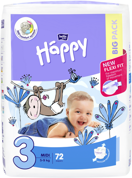 Happy Midi 5 - 9 Kg No. 3