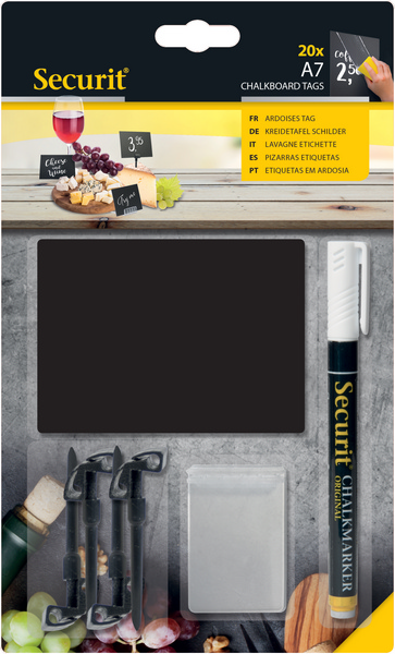 Kreidetafel-Set mit Halter