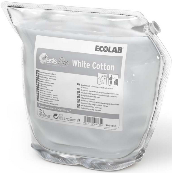 Oasis Pro White Cotton Geruchsneutralisator parfümiert, farblos, flüssig, pH: 8,5 - 9,5, 2 Liter, Konzentrat - Webstar - Hygiene- und Verbrauchsartikel - Medizin- und Pflegeprodukte - Kiosk- und Shopartikel - Fun Food Service - Schweiz - Articles d’hygiène et consommables - Produits médicaux et de soins - Produits de kiosque et de magasin - Fun Food Service - Suisse