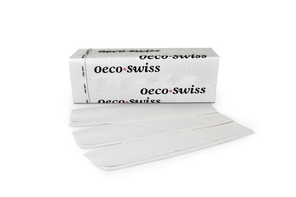 Handtuch Oeco Swiss Comfort Z-Falz, Zellstoff, 2-lagig, weiss, 23 × 24,5 cm, Tiefe gefaltet 8,2 cm, 154 Blatt - Webstar - Hygiene- und Verbrauchsartikel - Medizin- und Pflegeprodukte - Kiosk- und Shopartikel - Fun Food Service - Schweiz - Articles d’hygiène et consommables - Produits médicaux et de soins - Produits de kiosque et de magasin - Fun Food Service - Suisse