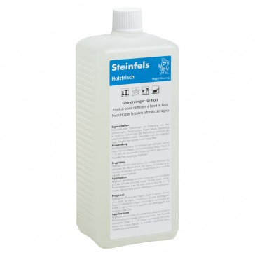 Steinfels Holzfrisch Holzreiniger farblos, flüssig, pH: 2, 1 Liter, Konzentrat - Webstar - Hygiene- und Verbrauchsartikel - Medizin- und Pflegeprodukte - Kiosk- und Shopartikel - Fun Food Service - Schweiz - Articles d’hygiène et consommables - Produits médicaux et de soins - Produits de kiosque et de magasin - Fun Food Service - Suisse