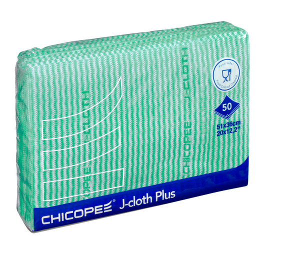 Chicopee Reinigungstücher J-Cloth Plus Viskose, 51 × 36 cm, grün - Webstar - Hygiene- und Verbrauchsartikel - Medizin- und Pflegeprodukte - Kiosk- und Shopartikel - Fun Food Service - Schweiz - Articles d’hygiène et consommables - Produits médicaux et de soins - Produits de kiosque et de magasin - Fun Food Service - Suisse