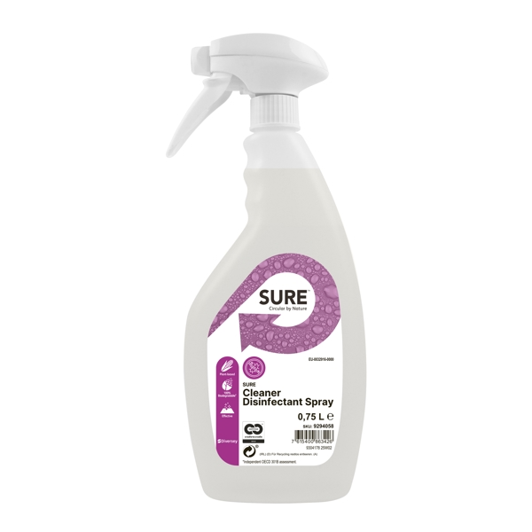 SURE Cleaner Disinfectant Spray Flächendesinfektionsspray