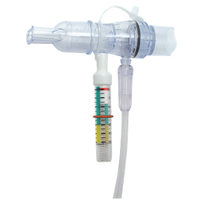 Portex EzPAP Positive Airway Pressure System mit Mundstück und Einwegmanometer