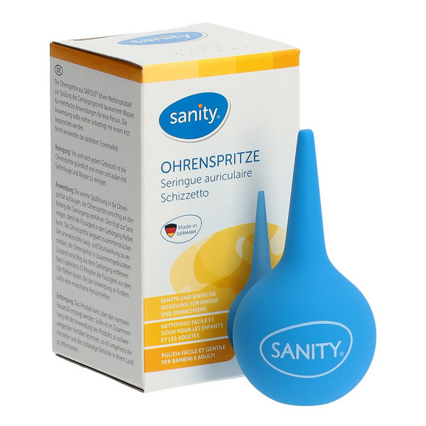 Sanity Ohrspritze blau, Gr. 3 - Webstar - Hygiene- und Verbrauchsartikel - Medizin- und Pflegeprodukte - Kiosk- und Shopartikel - Fun Food Service - Schweiz - Articles d’hygiène et consommables - Produits médicaux et de soins - Produits de kiosque et de magasin - Fun Food Service - Suisse