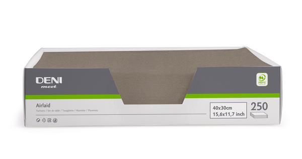 Deni meet Tischset Airlaid, 30 × 40 cm, creta - Webstar - Hygiene- und Verbrauchsartikel - Medizin- und Pflegeprodukte - Kiosk- und Shopartikel - Fun Food Service - Schweiz - Articles d’hygiène et consommables - Produits médicaux et de soins - Produits de kiosque et de magasin - Fun Food Service - Suisse