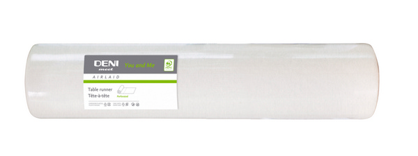 Deni meet you & me Tischläufer Airlaid, 40 cm × 24 lfm, je 120 cm perforiert, weiss - Webstar - Hygiene- und Verbrauchsartikel - Medizin- und Pflegeprodukte - Kiosk- und Shopartikel - Fun Food Service - Schweiz - Articles d’hygiène et consommables - Produits médicaux et de soins - Produits de kiosque et de magasin - Fun Food Service - Suisse